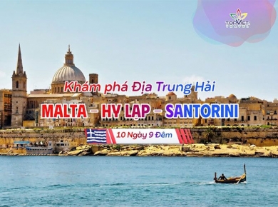 Chương trình du lịch Khám Phá MALTA - HY LẠP - SANTORINI